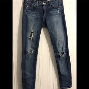 AG super skinny ankle jeans sz 24R